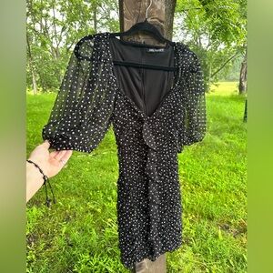 NWOT Zara Polka Dot Mini Dress